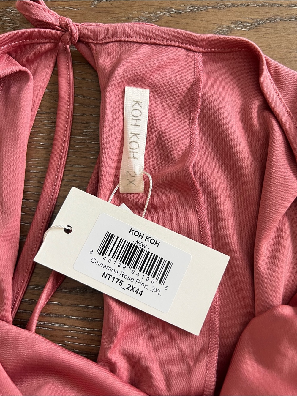 Long-Sleeve Wide-Leg Jumpsuit in Dusty Rose Size 2X NO BELT - Picture 3 of 15
